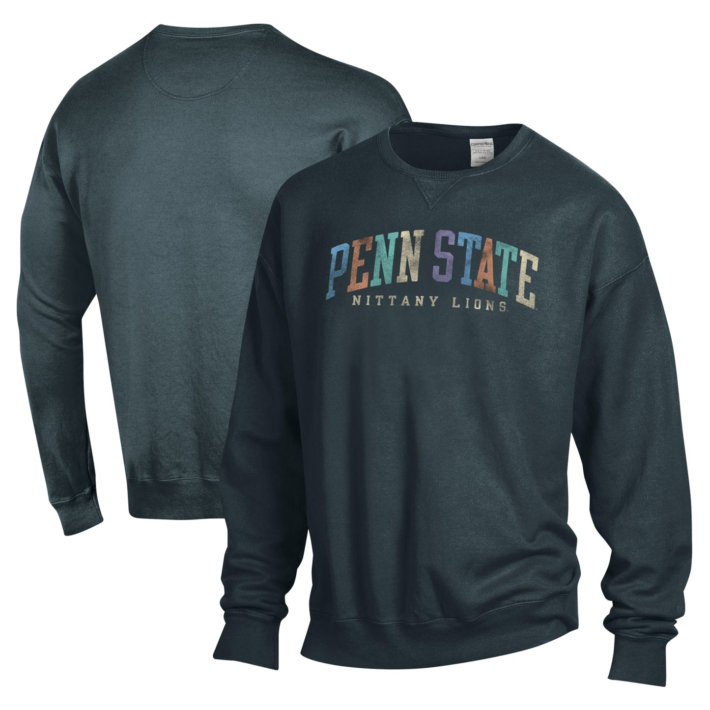 Unisex ComfortWash Gray Penn State Nittany Lions Oversized Pullover Sweatshirt