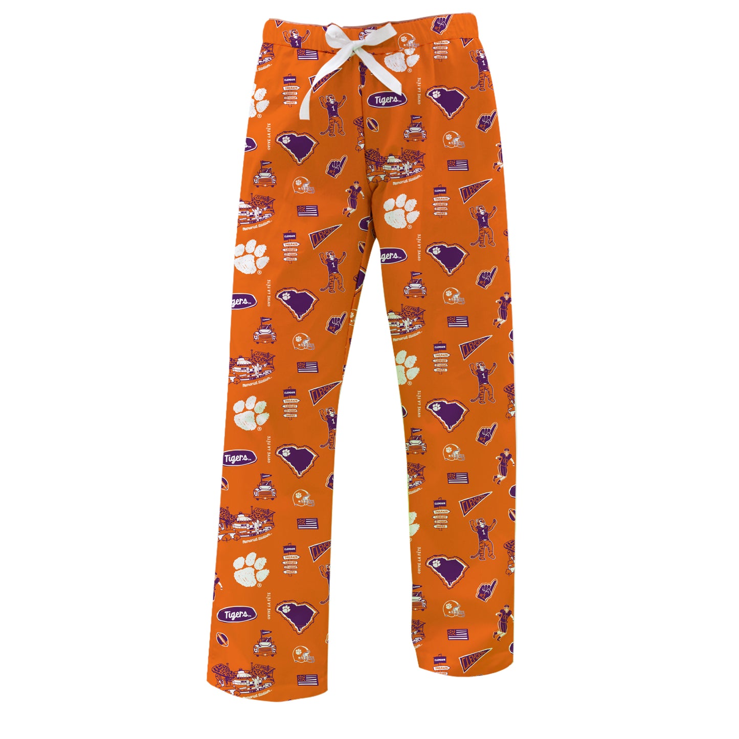 Women's Vive La Fete Orange Clemson Tigers Impressions Lounge Pants