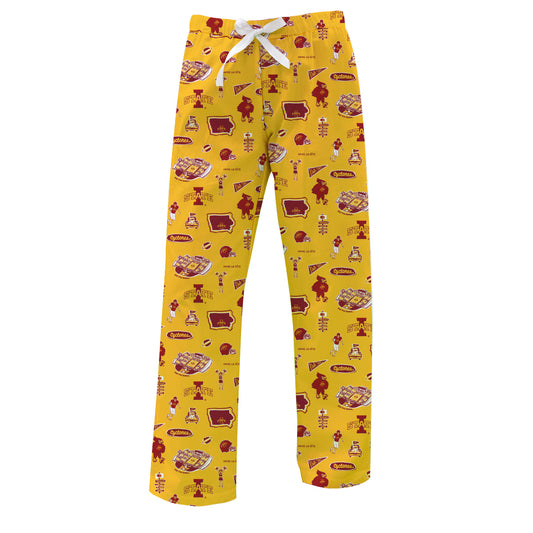 Women's Vive La Fete Gold Iowa State Cyclones Impressions Lounge Pants