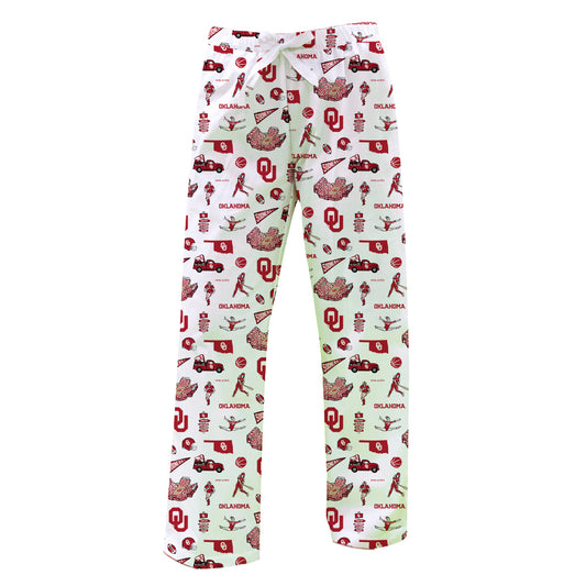 Women's Vive La Fete White Oklahoma Sooners Impressions Lounge Pants