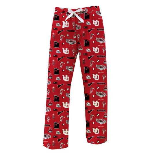 Women's Vive La Fete Red Utah Utes Impressions Lounge Pants