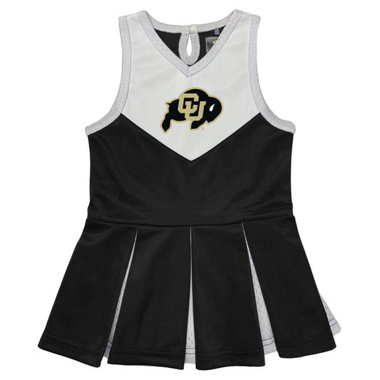 Girls Toddler Garb Black Colorado Buffaloes Cheerleader Dress