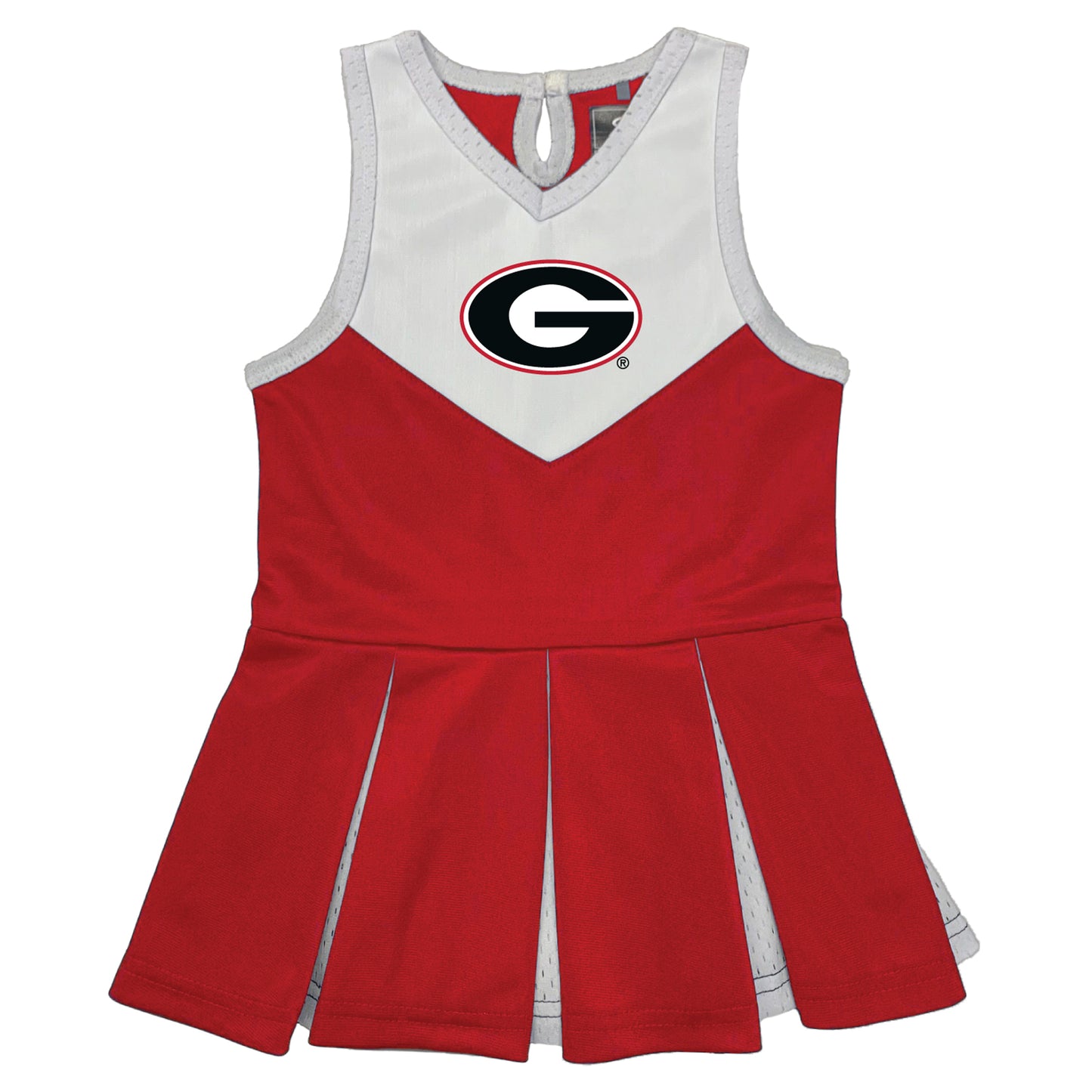 Girls Toddler Garb Red Georgia Bulldogs Cheerleader Dress