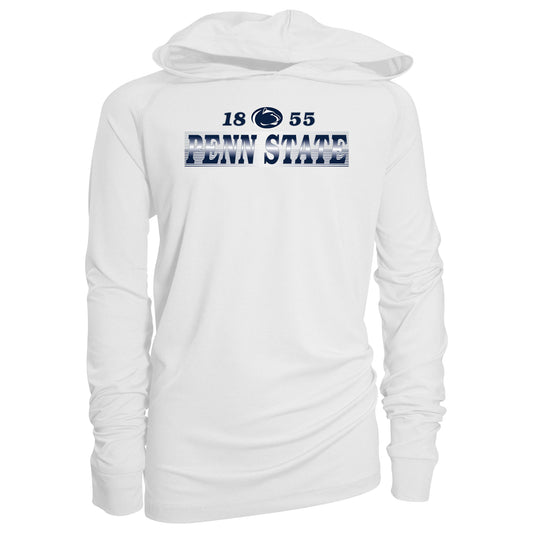 Youth Garb White Penn State Nittany Lions Marley Long Sleeve Raglan Hoodie Sunshirt