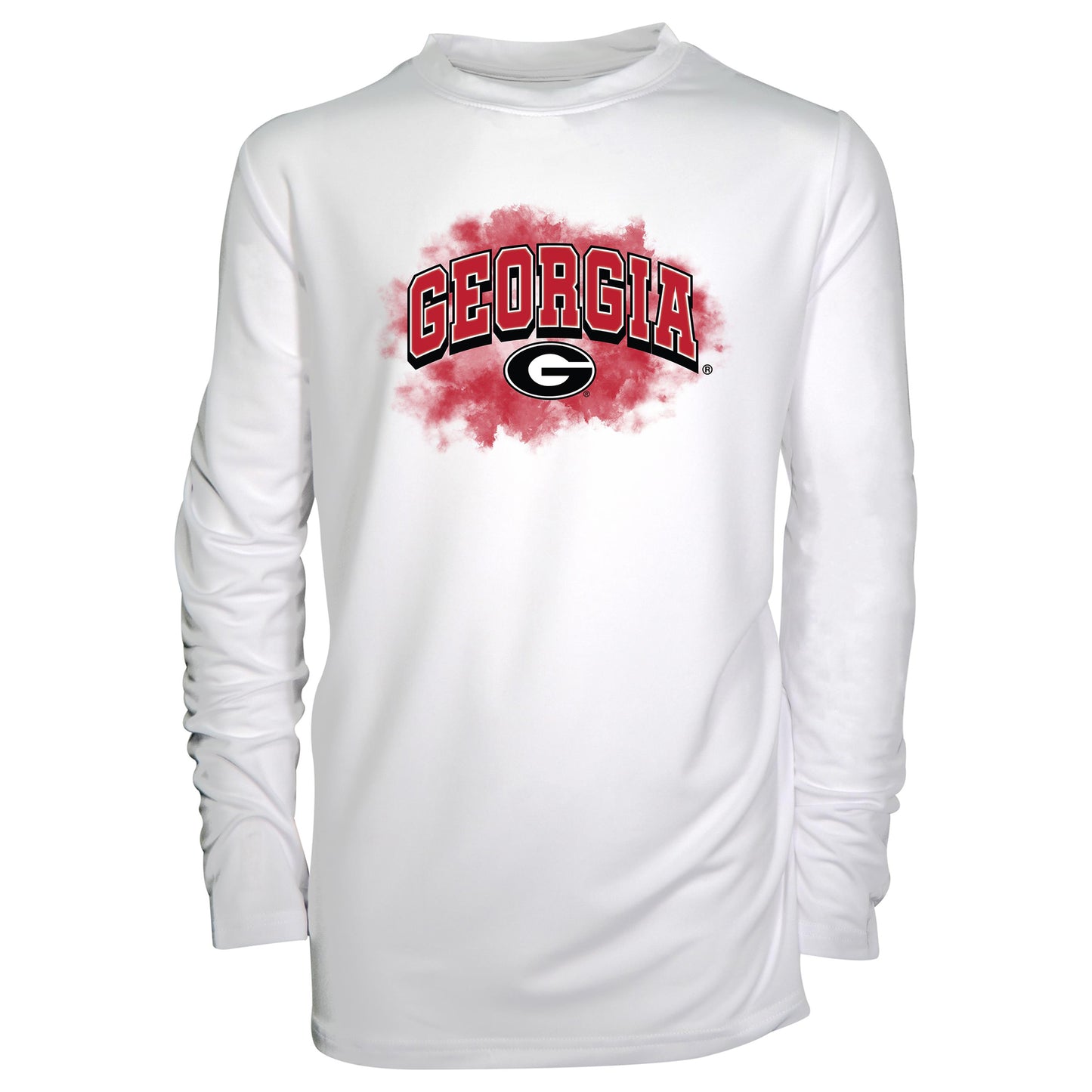 Youth Garb White Georgia Bulldogs Jessie Long Sleeve Sunshirt