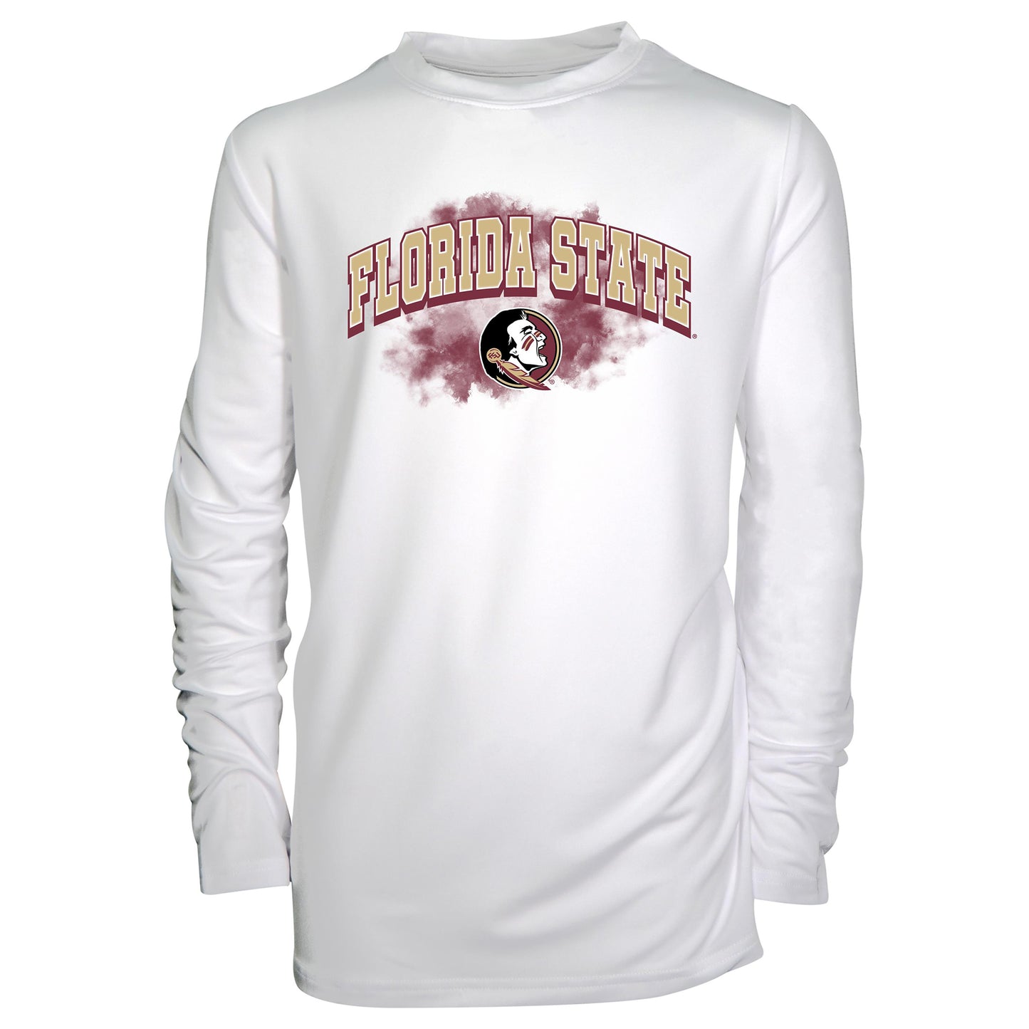 Youth Garb White Florida State Seminoles Jessie Long Sleeve Sunshirt