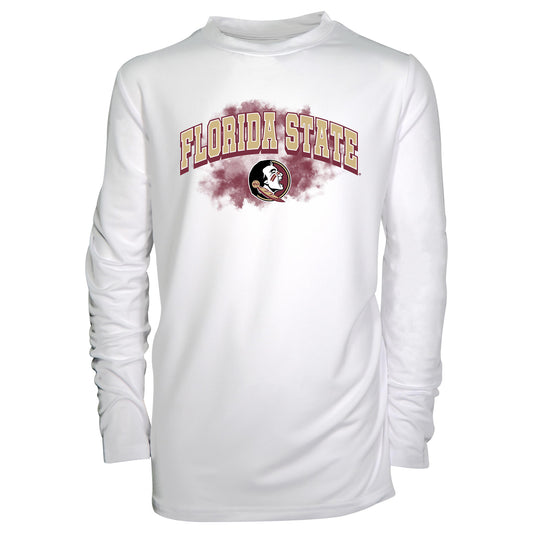 Youth Garb White Florida State Seminoles Jessie Long Sleeve Sunshirt