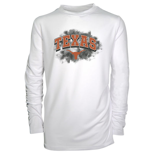 Youth Garb White Texas Longhorns Jessie Long Sleeve Sunshirt