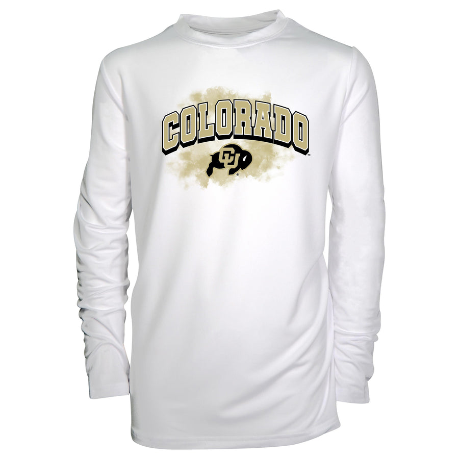 Youth Garb White Colorado Buffaloes Jessie Long Sleeve Sunshirt
