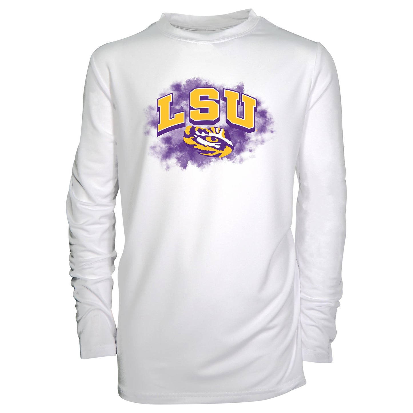 Youth Garb White LSU Tigers Jessie Long Sleeve Sunshirt