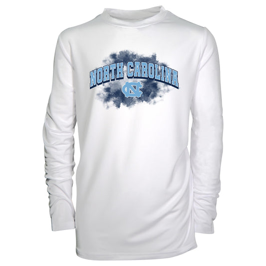 Youth Garb White North Carolina Tar Heels Jessie Long Sleeve Sunshirt