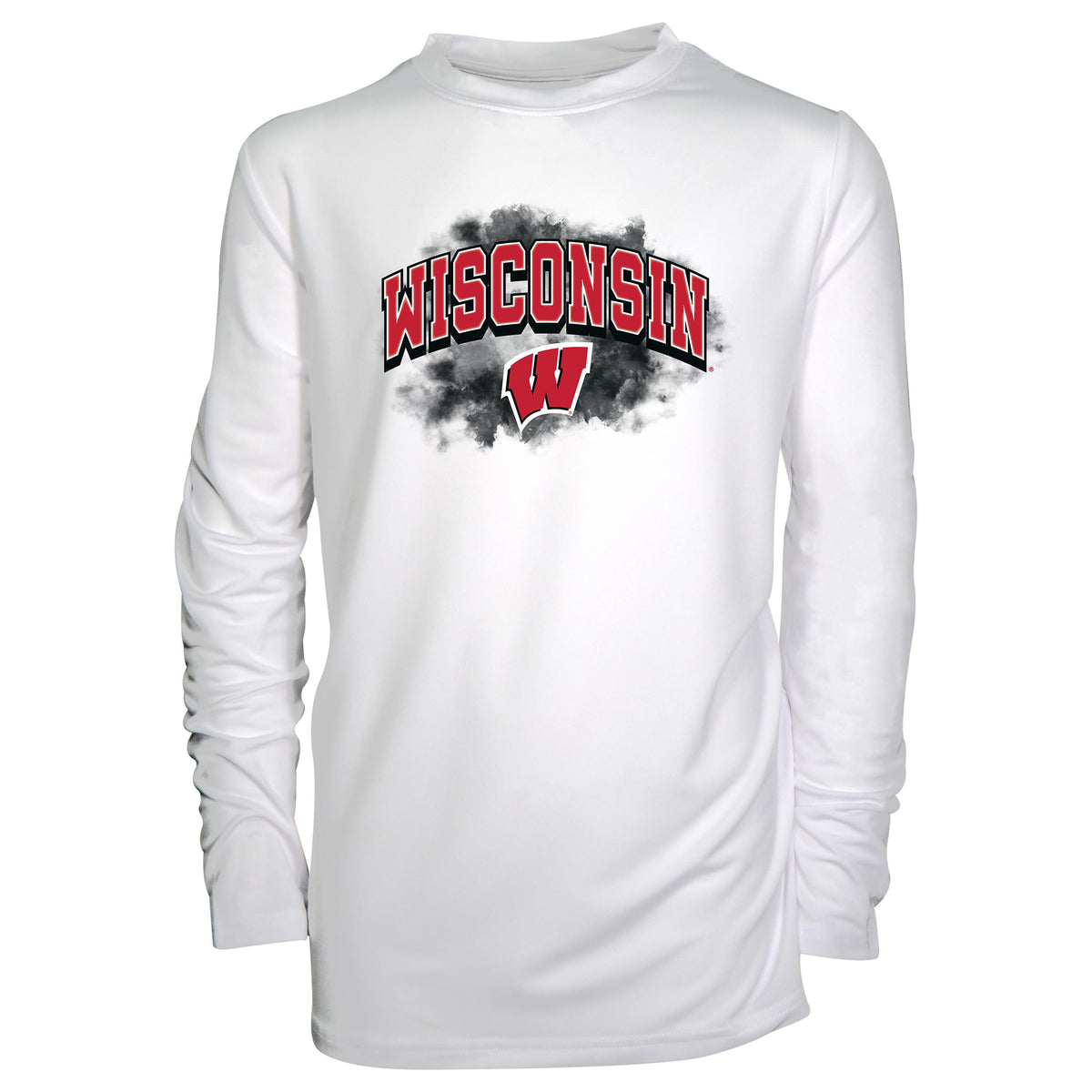 Youth Garb White Wisconsin Badgers Jessie Long Sleeve Sunshirt