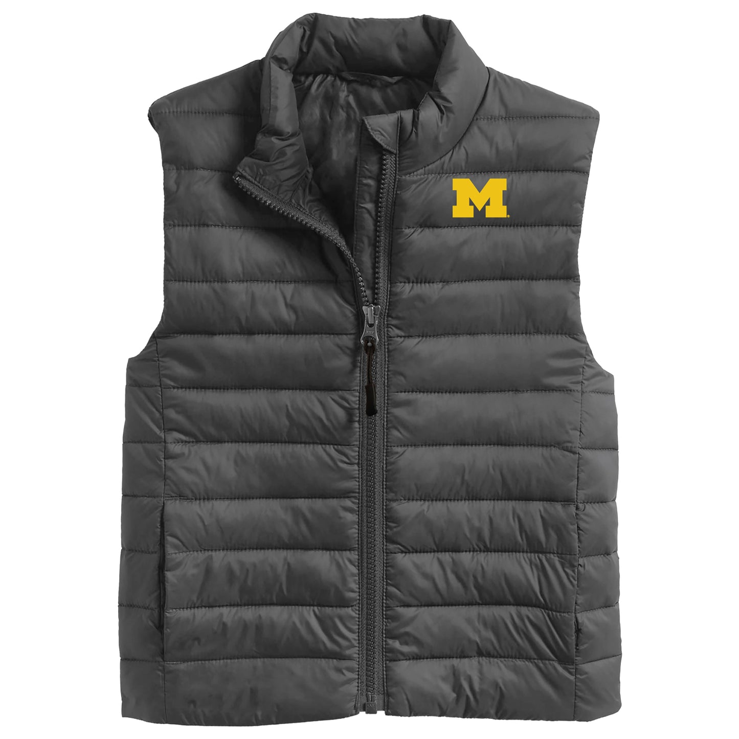 Toddler Garb Charcoal Michigan Wolverines Kai Full-Zip Vest