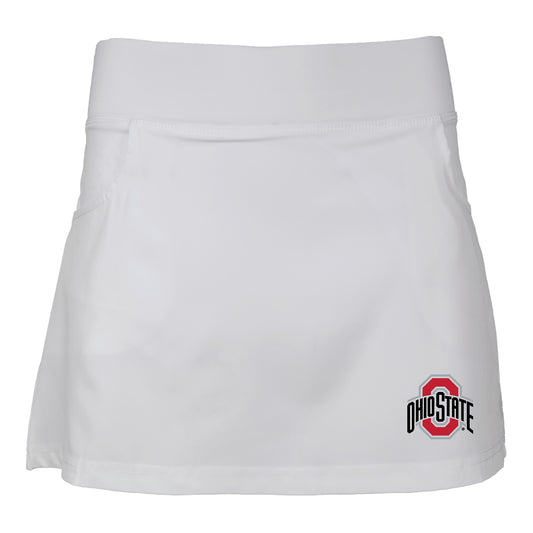 Girls Toddler Garb White Ohio State Buckeyes Sara Skort