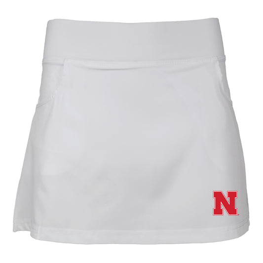 Girls Toddler Garb White Nebraska Huskers Sara Skort