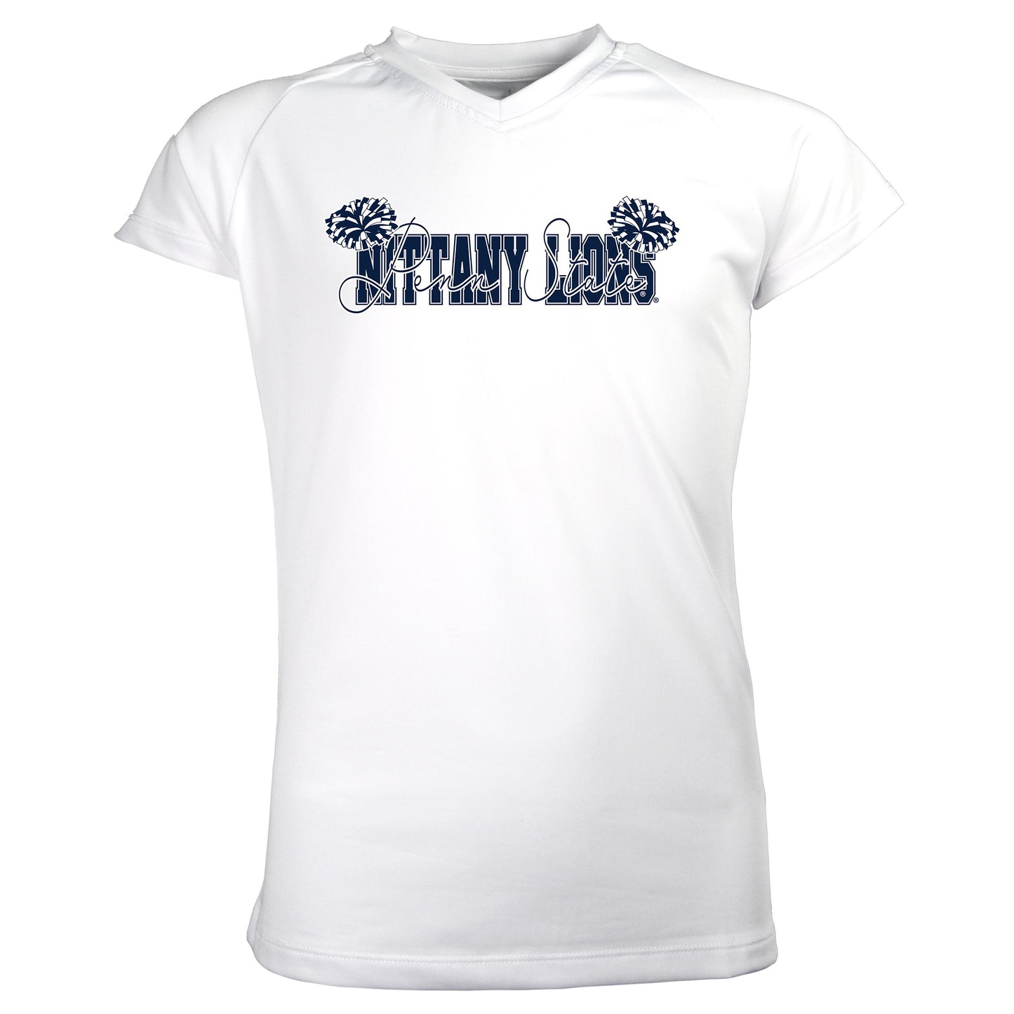 Girls Youth Garb White Penn State Nittany Lions Brittany V-Neck T-Shirt