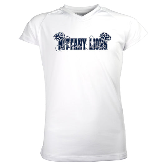 Girls Youth Garb White Penn State Nittany Lions Brittany V-Neck T-Shirt