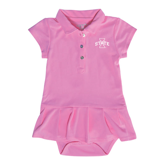 Infant Garb Pink Iowa State Cyclones Caroline Bodysuit Dress