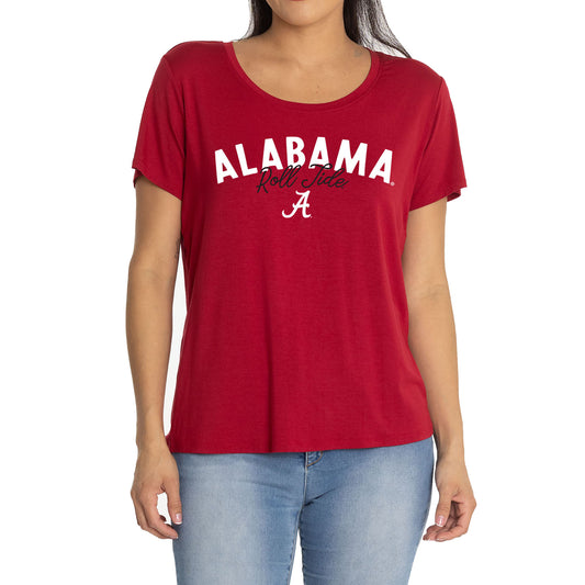 Women's Crimson Alabama Crimson Tide Scarlet Scoop Neck T-Shirt