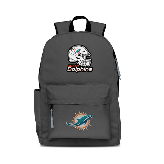 MOJO Gray Miami Dolphins Two Logo Campus Backpack