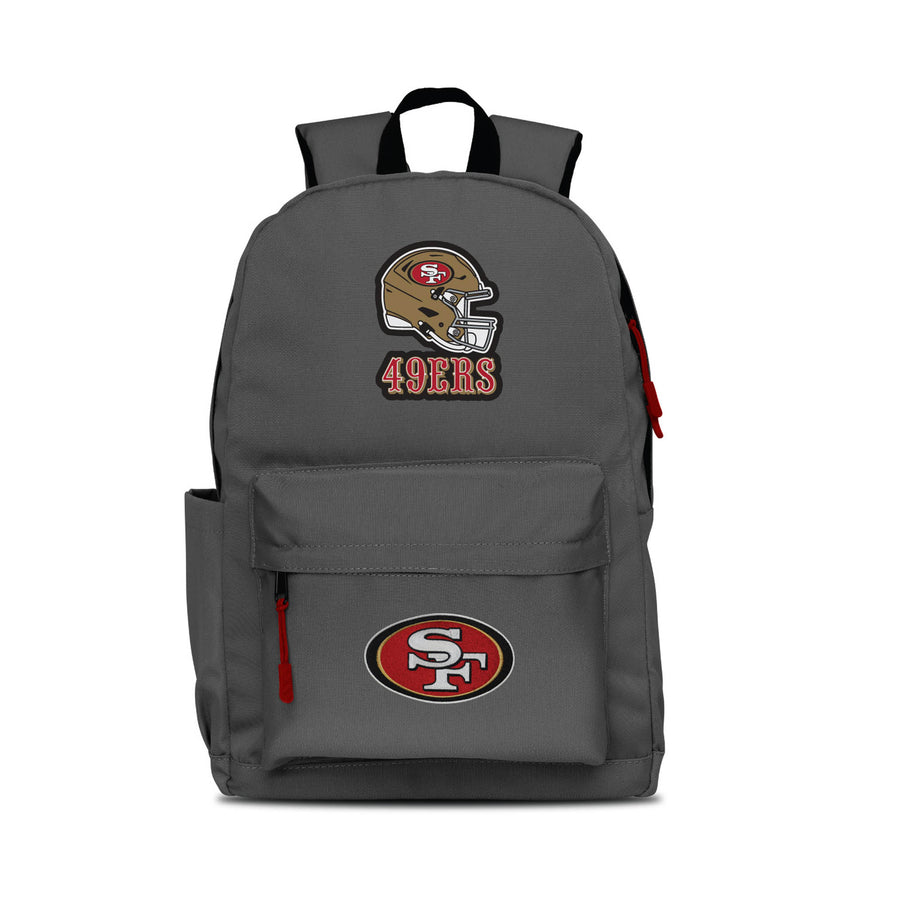 MOJO Gray San Francisco 49ers Two Logo Campus Backpack