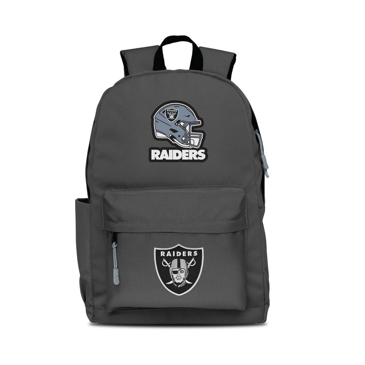 MOJO Gray Las Vegas Raiders Two Logo Campus Backpack