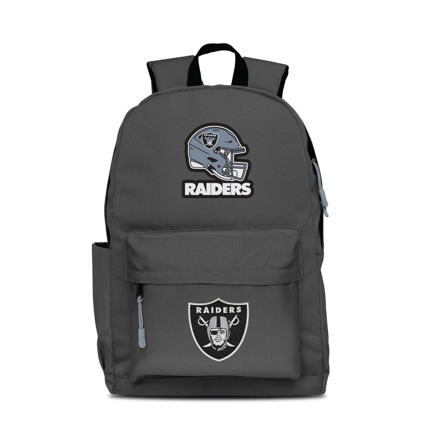 MOJO Gray Las Vegas Raiders Two Logo Campus Backpack