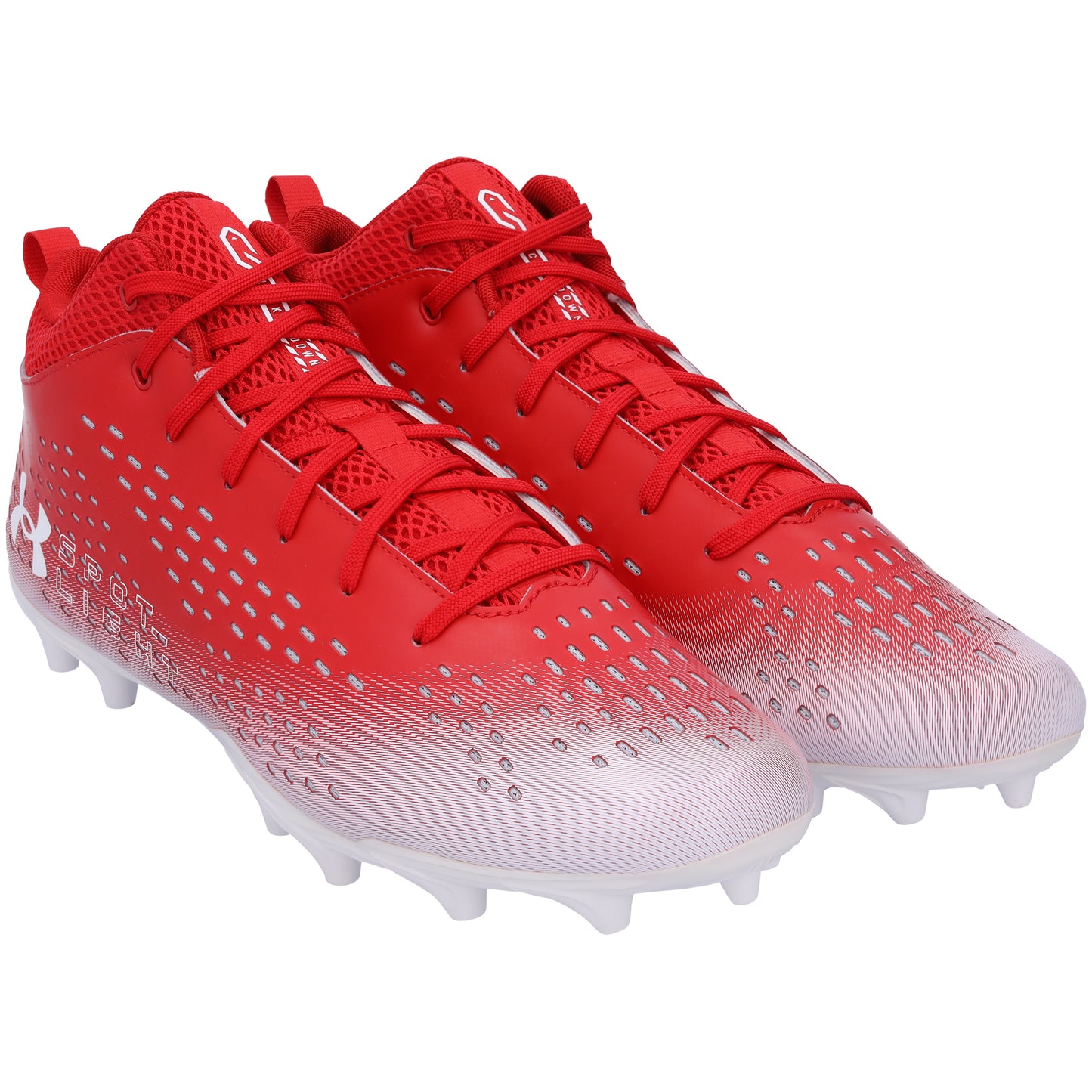 Dalton Kincaid Utah Utes Player-Issued Red Under Armour Cleats from the 2020-22 NCAA Football Seasons