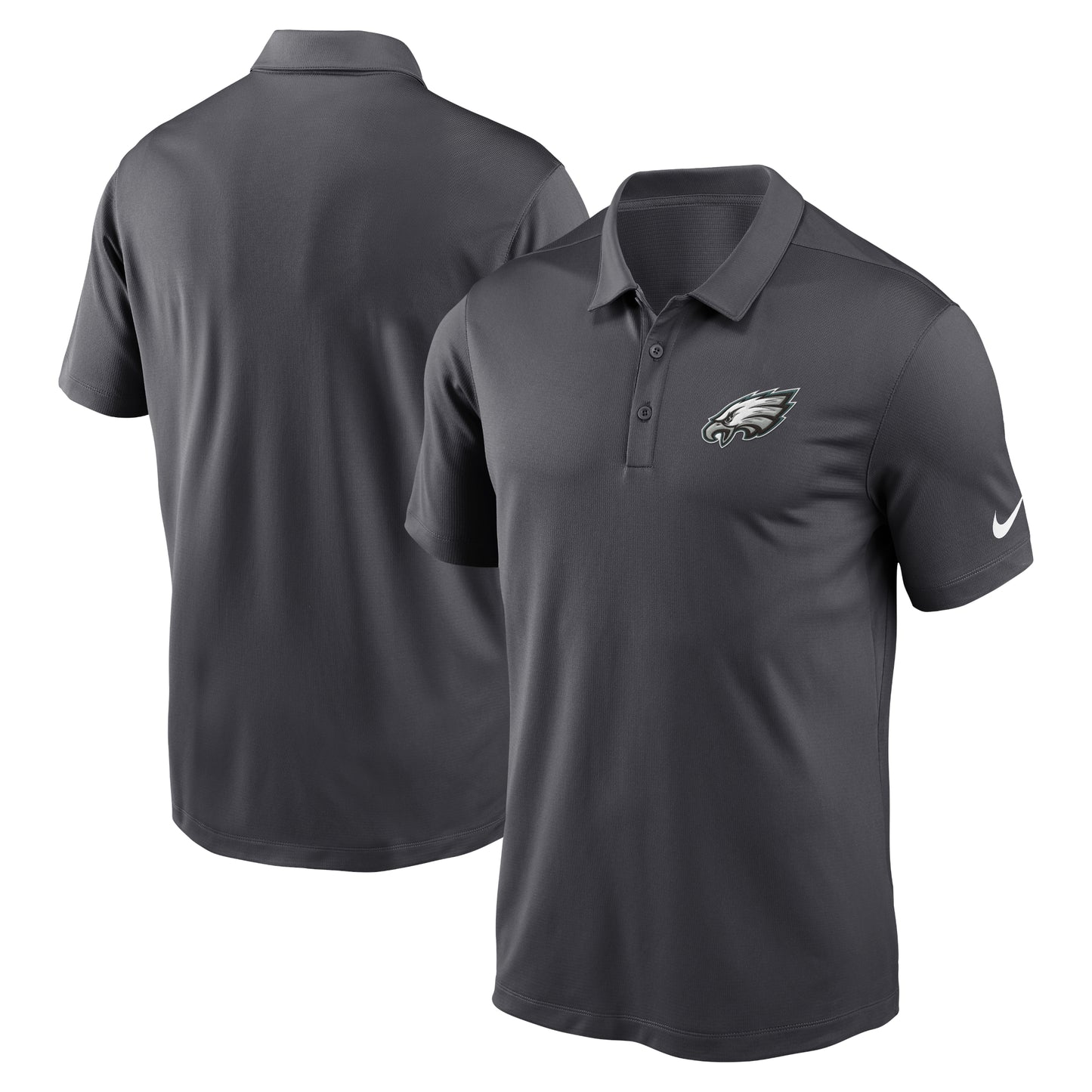 Men's Nike Anthracite Philadelphia Eagles Franchise Performance Polo