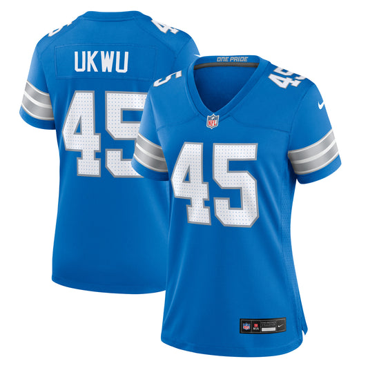 Women's Nike Isaac Ukwu  Blue Detroit Lions Game Jersey