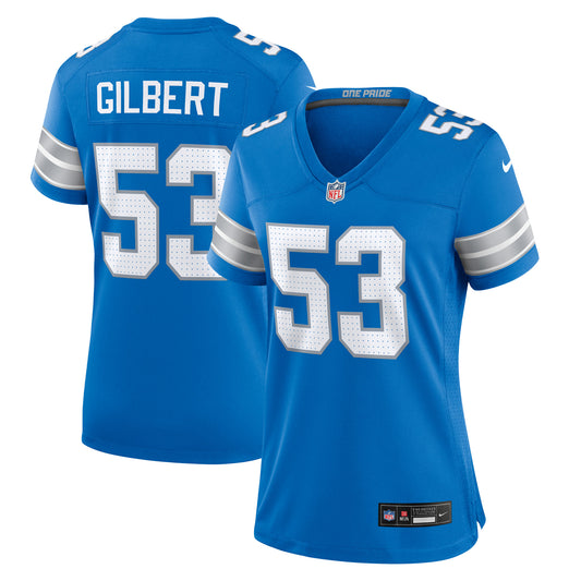 Women's Nike DaRon Gilbert  Blue Detroit Lions Game Jersey