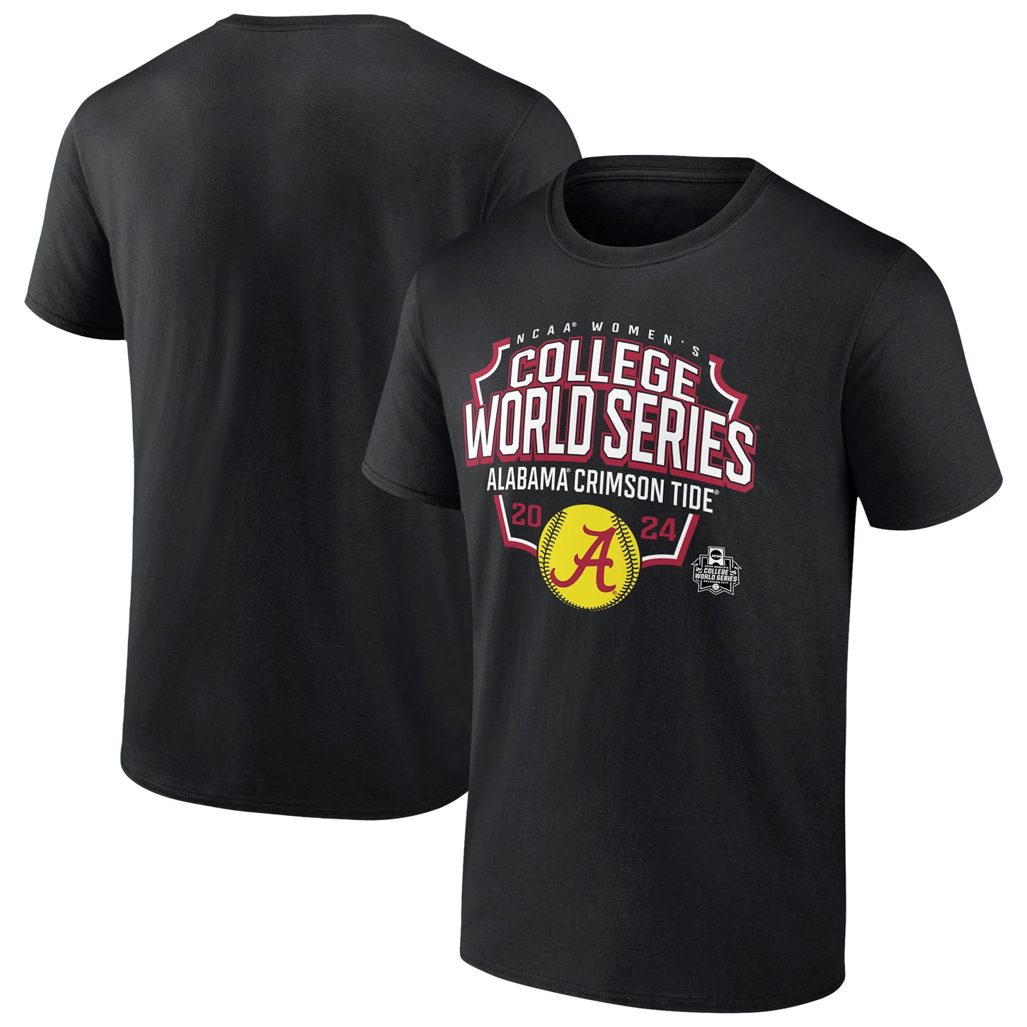 Unisex Black Alabama Crimson Tide 2024 NCAA Softball Women's College World Series Total Runs T-Shirt