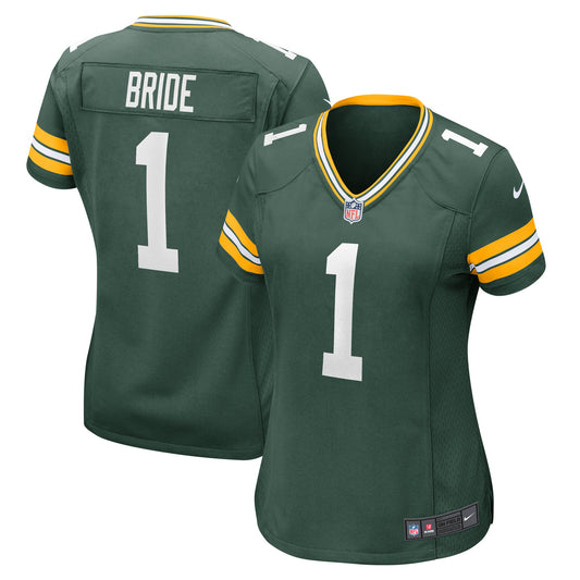 Women's Nike Number 1 Bride Green Green Bay Packers Game Jersey