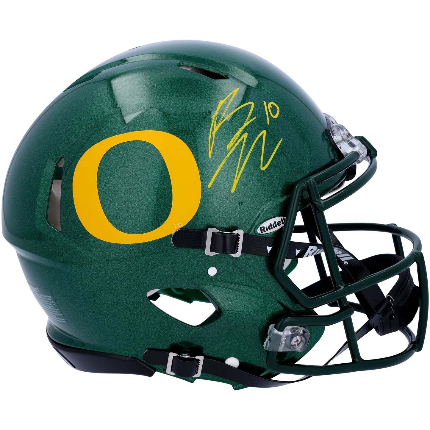 Bo Nix Oregon Ducks Autographed Riddell Speed Authentic Helmet