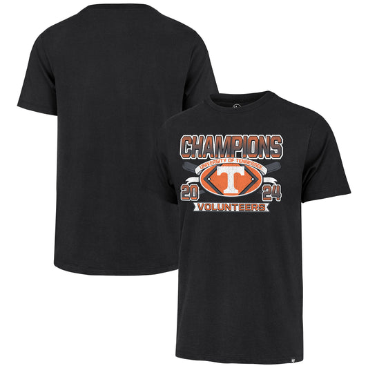 Men's '47 Black Tennessee Volunteers 2024 NCAA Men's Baseball College World Series Champions Franklin T-Shirt