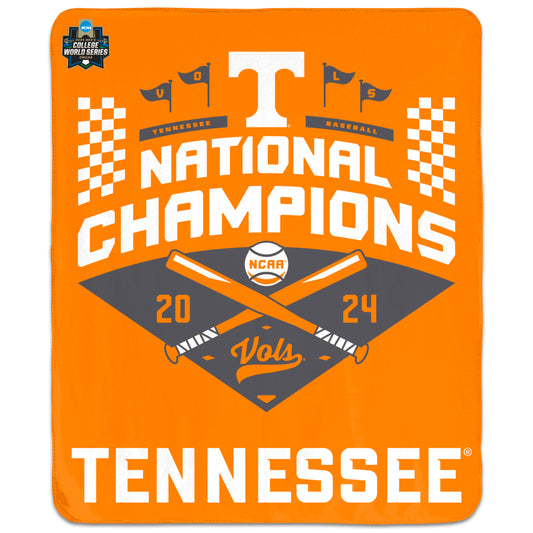 WinCraft Tennessee Volunteers 2024 NCAA Men’s Baseball College World Series Champions 50" x 60" Indoor/Outdoor Utility Blanket