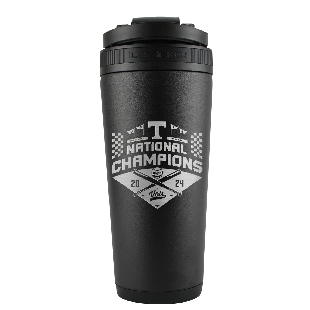 WinCraft Tennessee Volunteers 2024 NCAA Men’s Baseball College World Series Champions 26oz. Ice Shaker Bottle