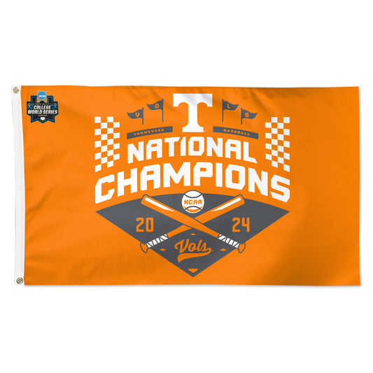 WinCraft Tennessee Volunteers 2024 NCAA Men’s Baseball College World Series Champions 3' x 5' One-Sided Deluxe Flag