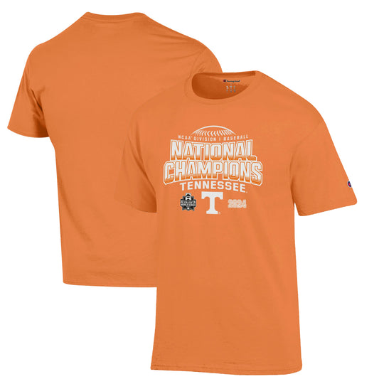 Men's Champion Tennessee Orange Tennessee Volunteers 2024 NCAA Men's Baseball College World Series Champions T-Shirt