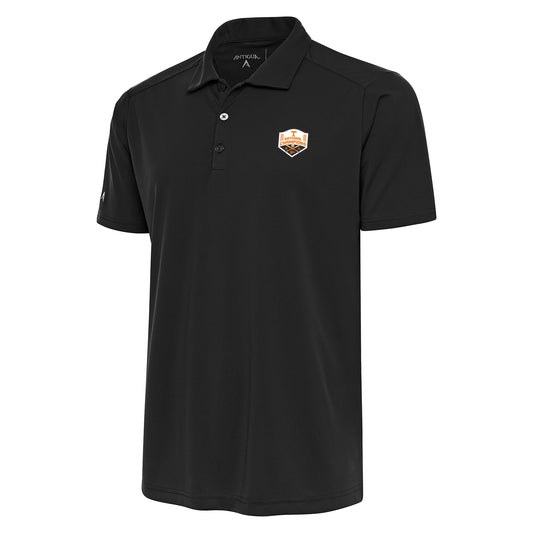 Men's Antigua Black Tennessee Volunteers 2024 NCAA Men's Baseball College World Series National Champions Tribute Polo