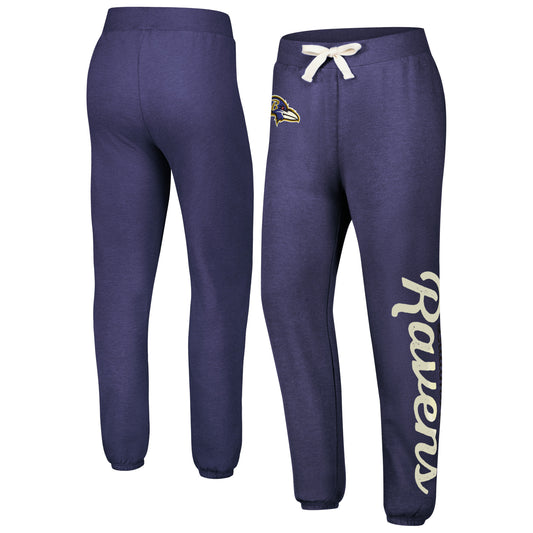 Women's G-III 4Her by Carl Banks Purple Baltimore Ravens Scrimmage Fleece Pants