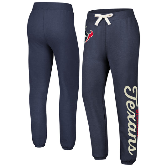 Women's G-III 4Her by Carl Banks Navy Houston Texans Scrimmage Fleece Pants