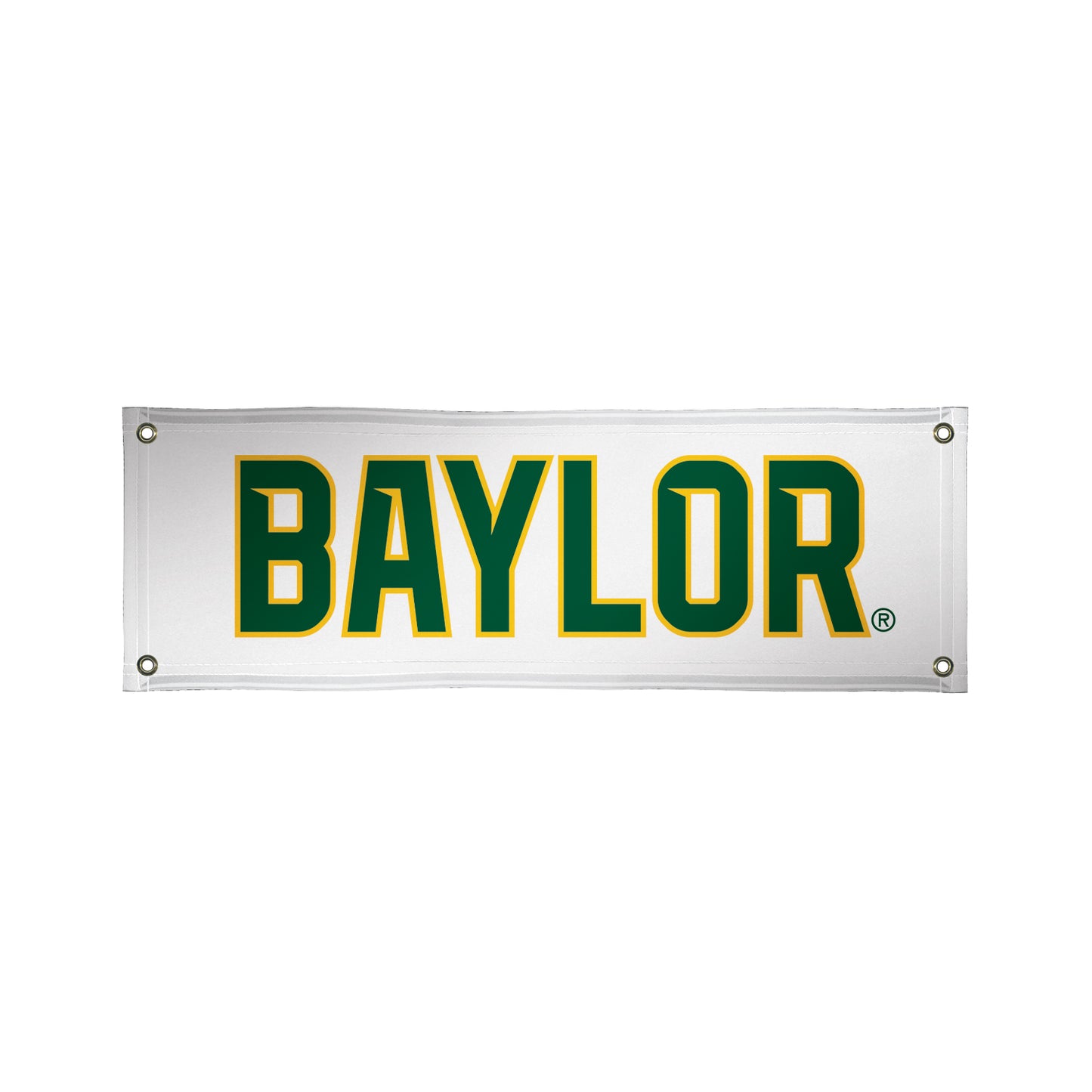 White/Green/Yellow Baylor Bears 2' x 6' Horizontal Vinyl Banner