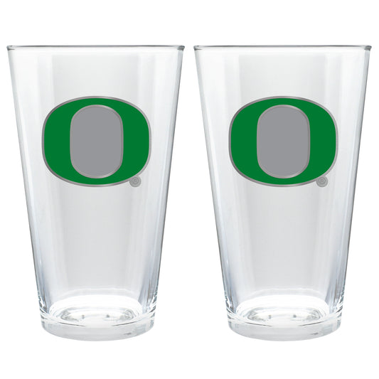 Oregon Ducks 16oz. Pint Glass Set
