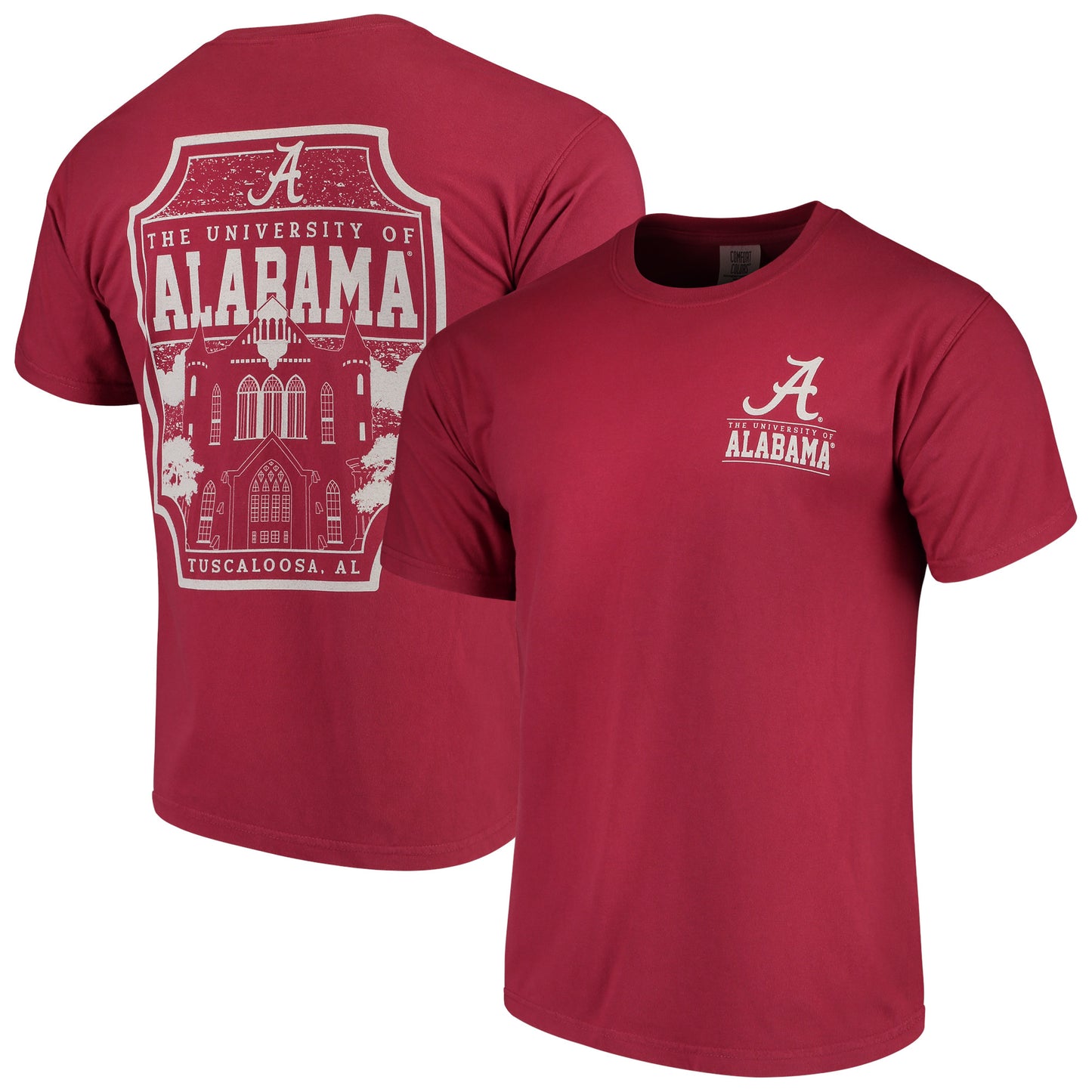 Men's Crimson Alabama Crimson Tide Comfort Colors Campus Icon T-Shirt