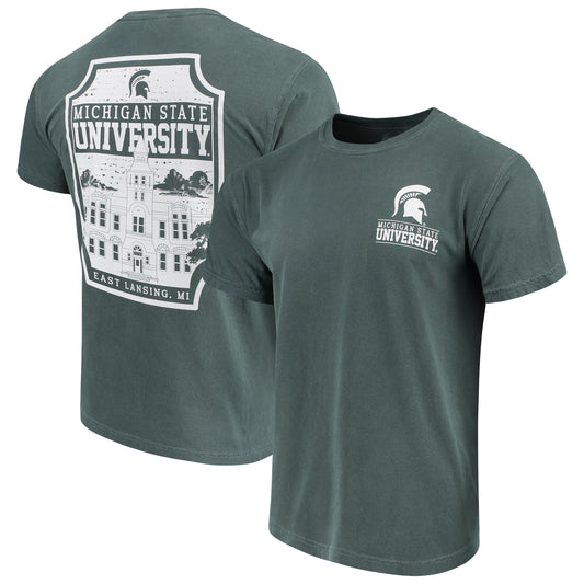 Men's Green Michigan State Spartans Comfort Colors Campus Icon T-Shirt
