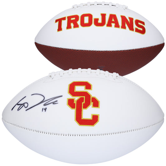 Sam Darnold USC Trojans Autographed White Panel Football