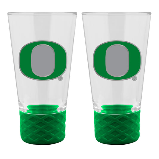Oregon Ducks 2-Pack 4oz. Cheer Shot Set with Silicone Grip
