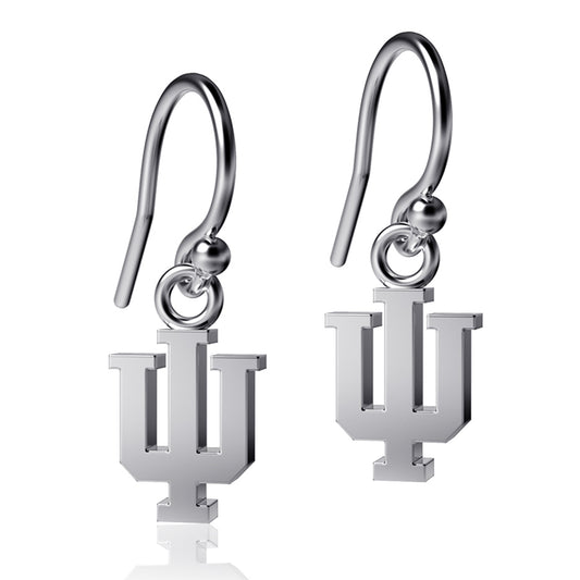 Women's Dayna Designs Indiana Hoosiers Silver Dangle Earrings