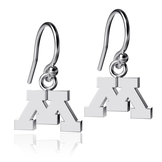 Women's Dayna Designs Minnesota Golden Gophers Silver Dangle Earrings